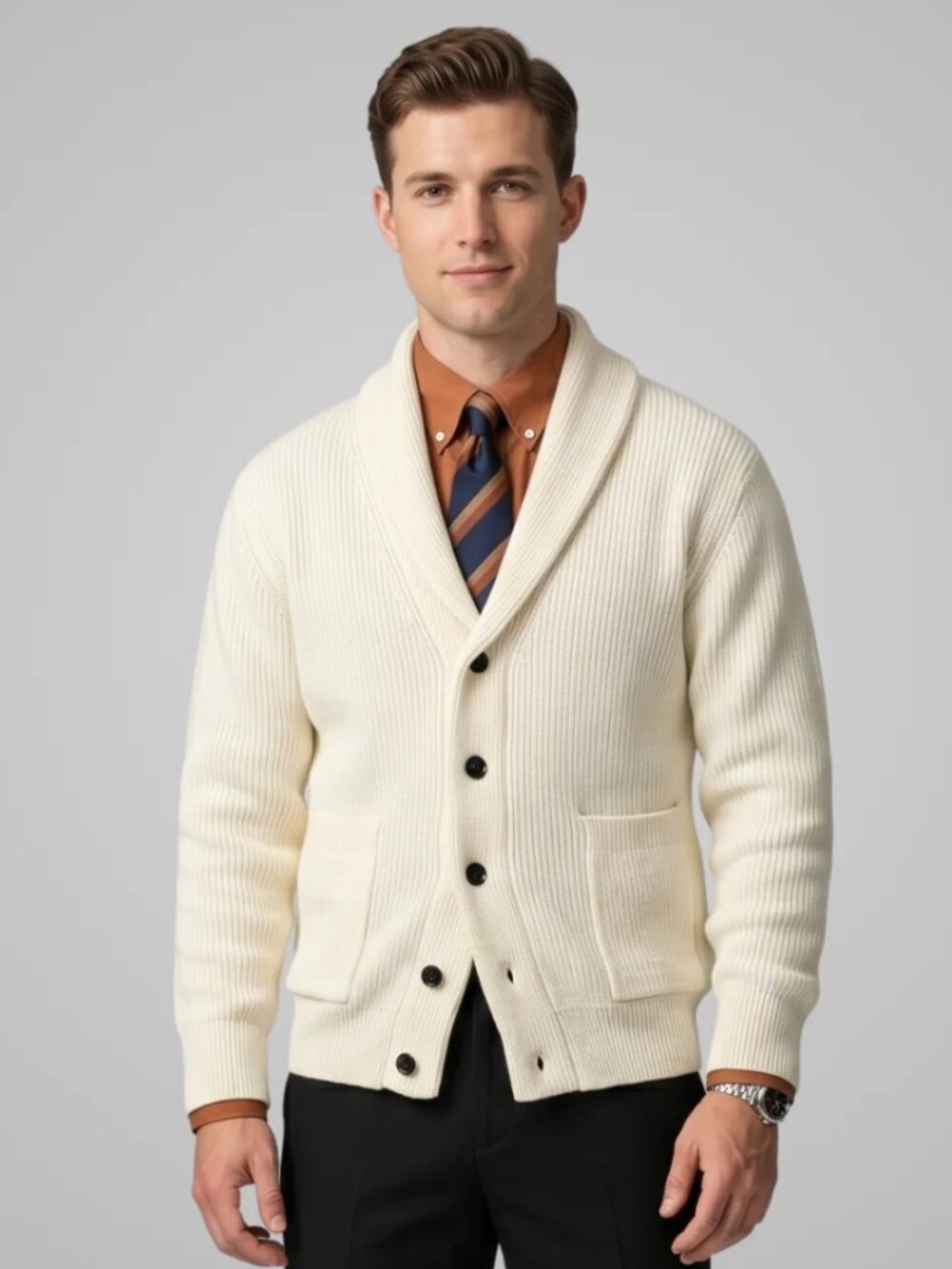 Banana Republic Cream Knit Cardigan